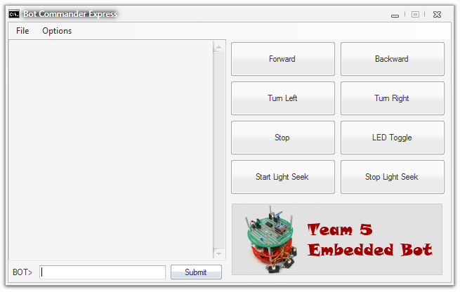 PC control application screenshot